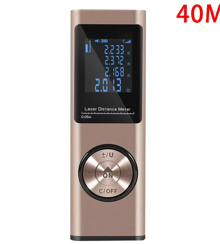 Smartmeasure 40M/60M Mini Laser Distance Meter – USB Rechargeable Handheld Rangefinder for Accurate Measurements