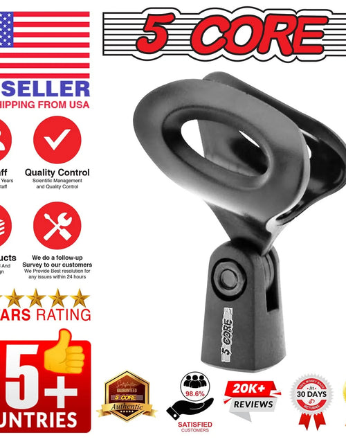 Load image into Gallery viewer, 5 Core Microphone Clip Holder 4 Pieces with Screw Adapters 5/8 to 3/8 Inch
