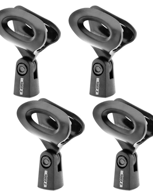 Load image into Gallery viewer, 5 Core Microphone Clip Holder 4 Pieces with Screw Adapters 5/8 to 3/8 Inch

