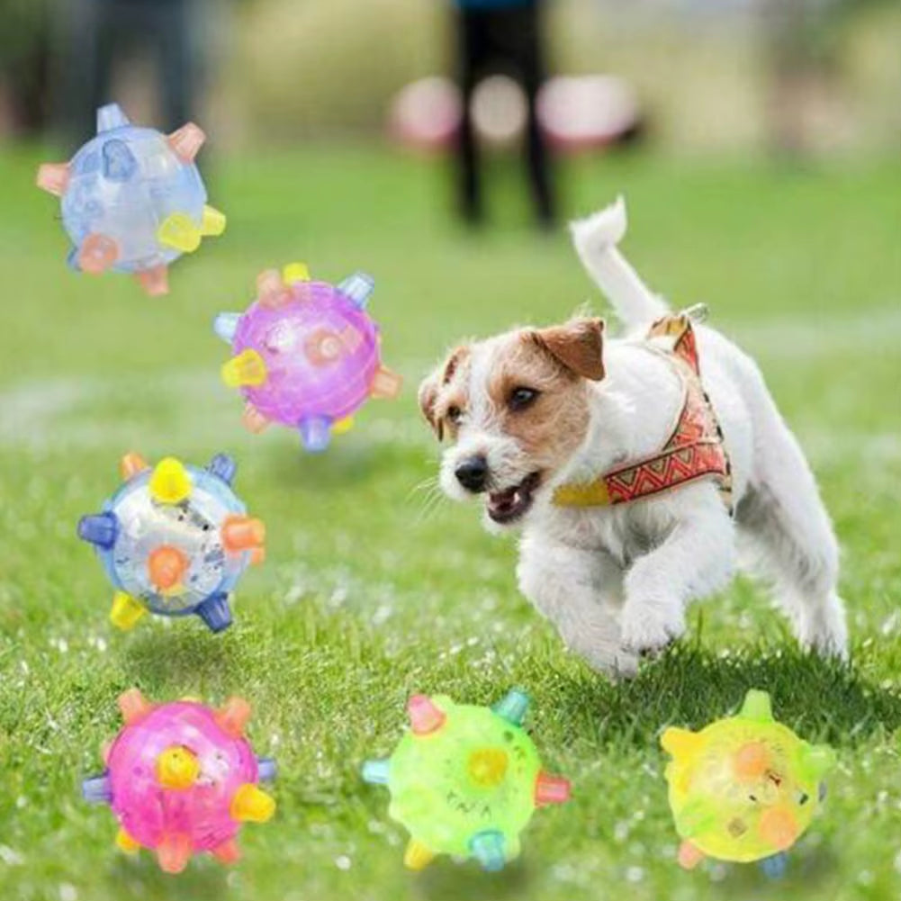 Pawactive Jumping Activation Ball – Flashing Light & Sound Interactive Toy for Dogs