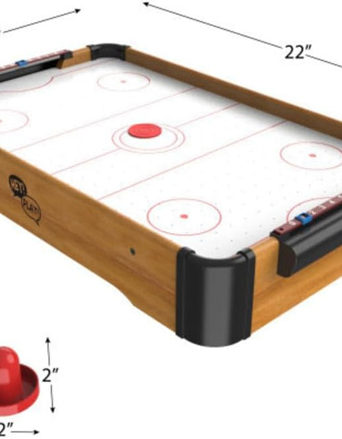 Load image into Gallery viewer, Mini Arcade Air Hockey Table- a Toy for Girls and Boys by  Fun Table- Top Game for Kids, Teens, and Adults- Battery-Operated (22 Inches)
