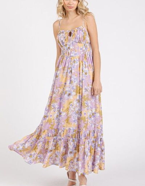 Load image into Gallery viewer, Mittoshop Floral Smocked Back Ruffled Hem Maxi Cami Dress
