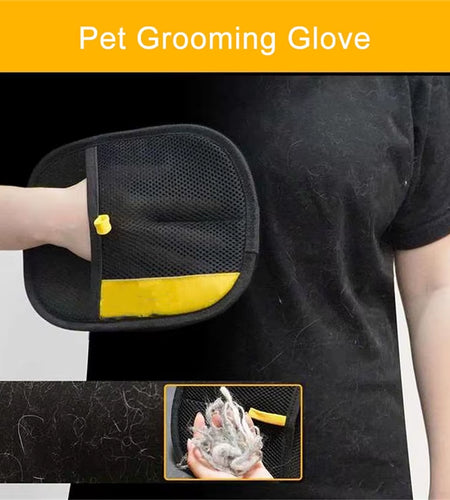 Furgone Duo Gloves – Double-Sided Electrostatic Pet Hair Removal & Grooming Gloves