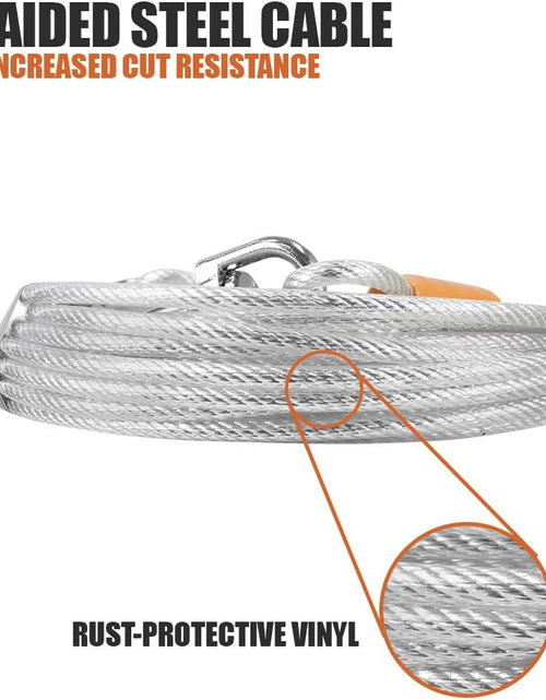 Load image into Gallery viewer, Pet Reflective Tie Out Cable for Large Dog up to 90 Pound, 25 Feet
