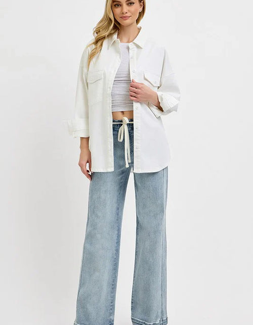 Load image into Gallery viewer, RISEN Full Size Straight Leg Jeans with Pockets plus Size
