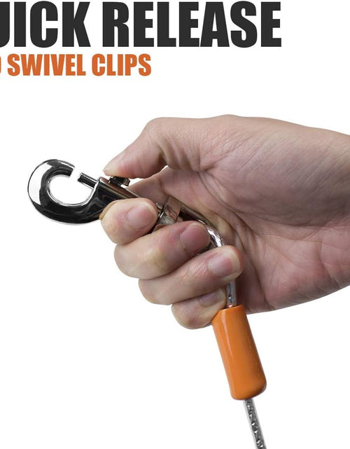 Load image into Gallery viewer, Pet Reflective Tie Out Cable for Large Dog up to 90 Pound, 25 Feet
