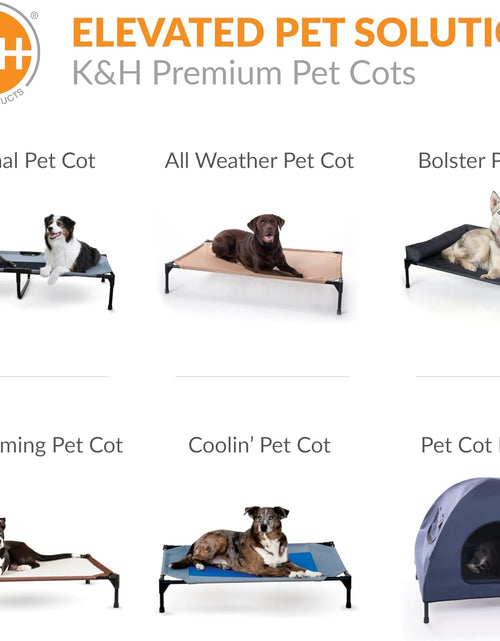 Load image into Gallery viewer, Original Pet Cot Elevated Dog Bed Chocolate/Black Mesh Large 30 X 42 X 7 Inches
